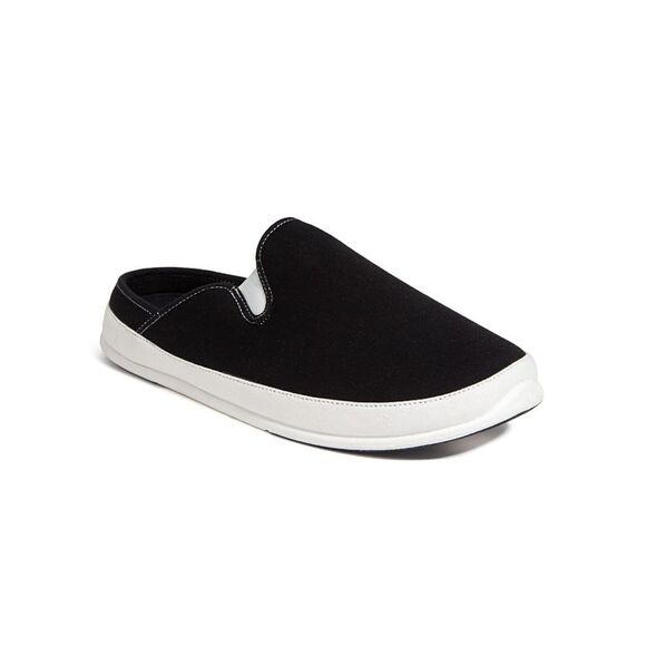 DEER STAGS Mens Black Removable Insoles Spike Round Toe Slip On Slippers 12 M